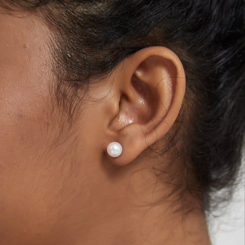 3-6mm Mini Akoya Pearl Button Stud Earrings - House Of Pearls